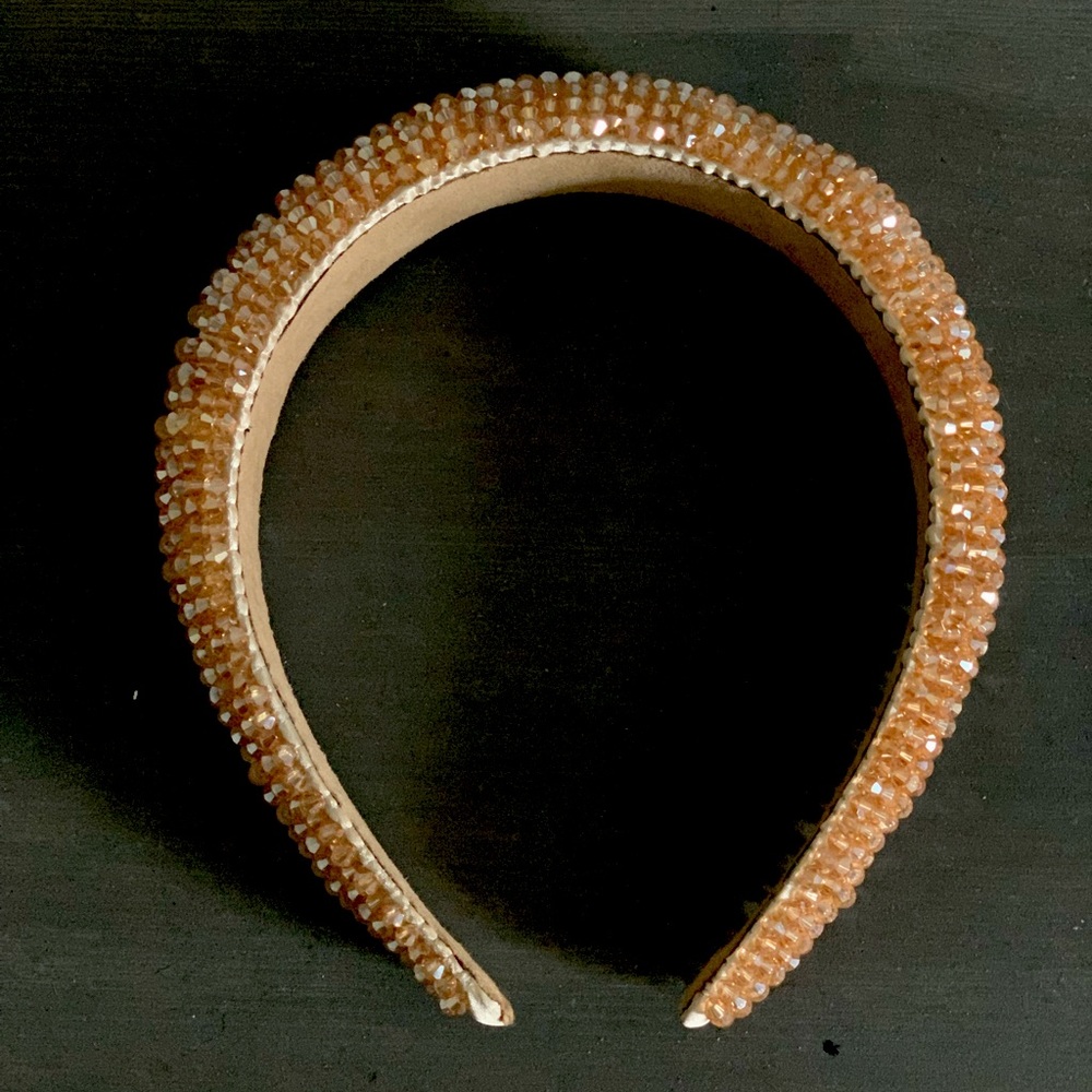 Nude Gold sparkley headband from Francesca's